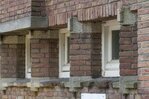 Metselwerk van het bijgebouwtje/loods.
<br/>
Marcel Westhoff, mei 2016